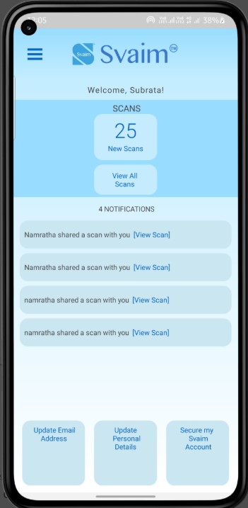 Svaim - Patient Application